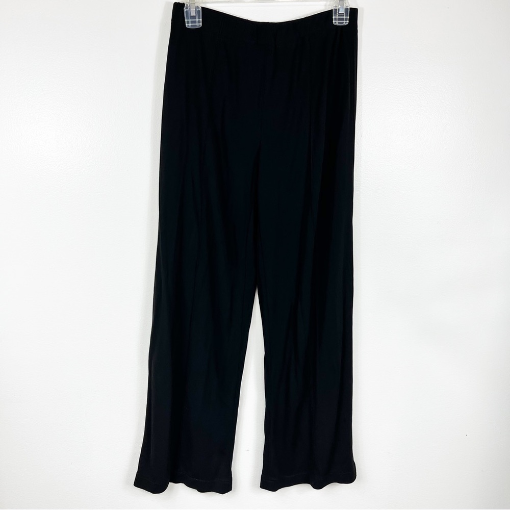 Leonard Paris Wide Leg Black Pants Size 42